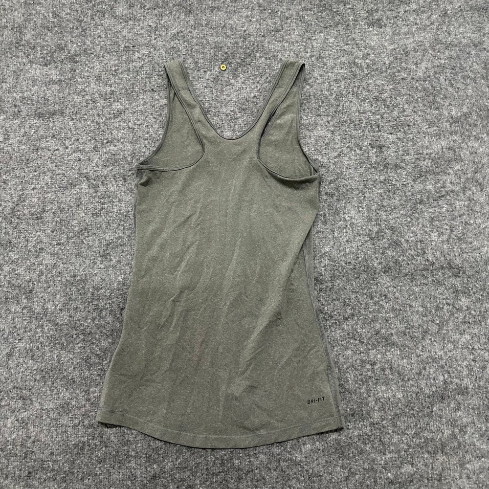 Nike Tank Top Womens Size XS Gray Dri-Fit Racerback Athletic Training Gym Shirt